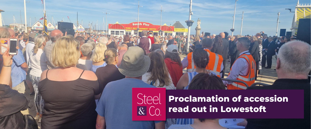 Proclamation of accession read out in Lowestoft