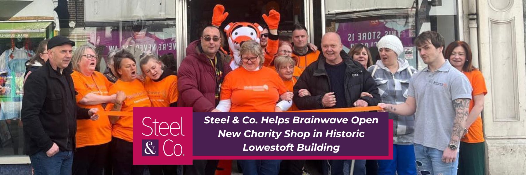 Steel &amp; Co. Helps Brainwave Open New Charity Shop in Historic Lowestoft Building