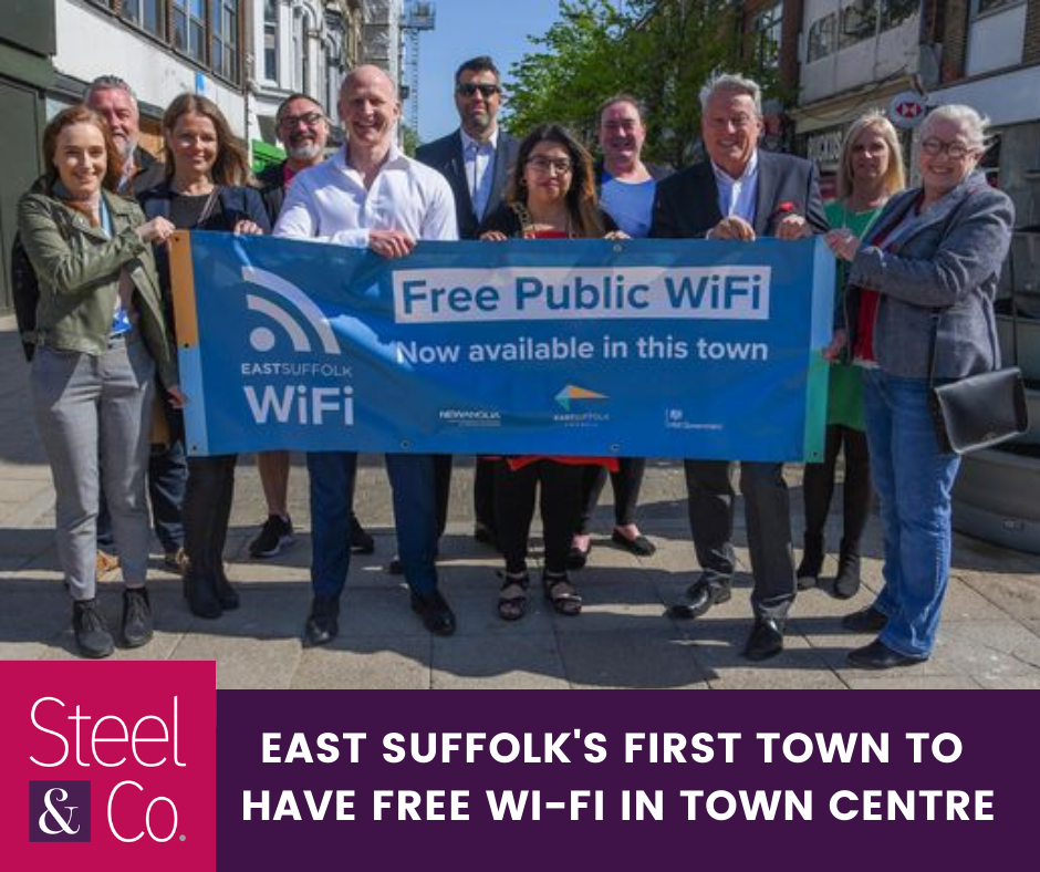 Excitement as free Wi-Fi launched in Lowestoft town centre!